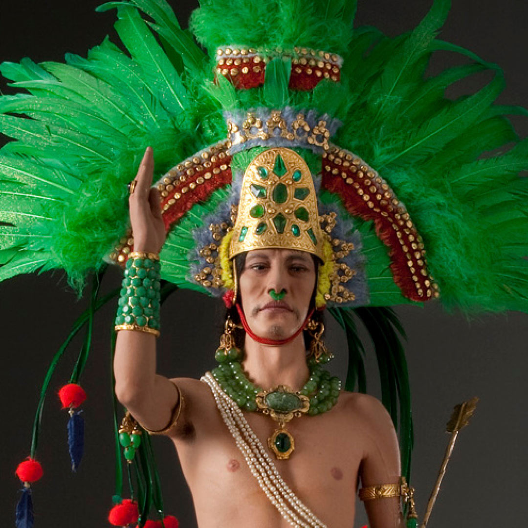 Photo of Montezuma from the George Stuart Historical figures exhibit